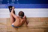 Child by the Pool